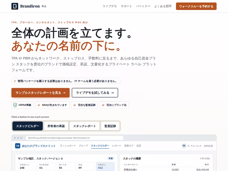 ホワイトラベル福利厚生プラットフォーム